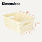 Plastic Storage Baskets (pack of six)