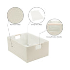 Foldable Fabric Storage Basket for Shelves