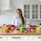 Wire Basket 4 Pcs Metal Wire Storage