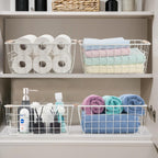 Wire Basket 4 Pcs Metal Wire Storage