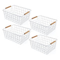 Wire Basket 4 Pcs Metal Wire Storage
