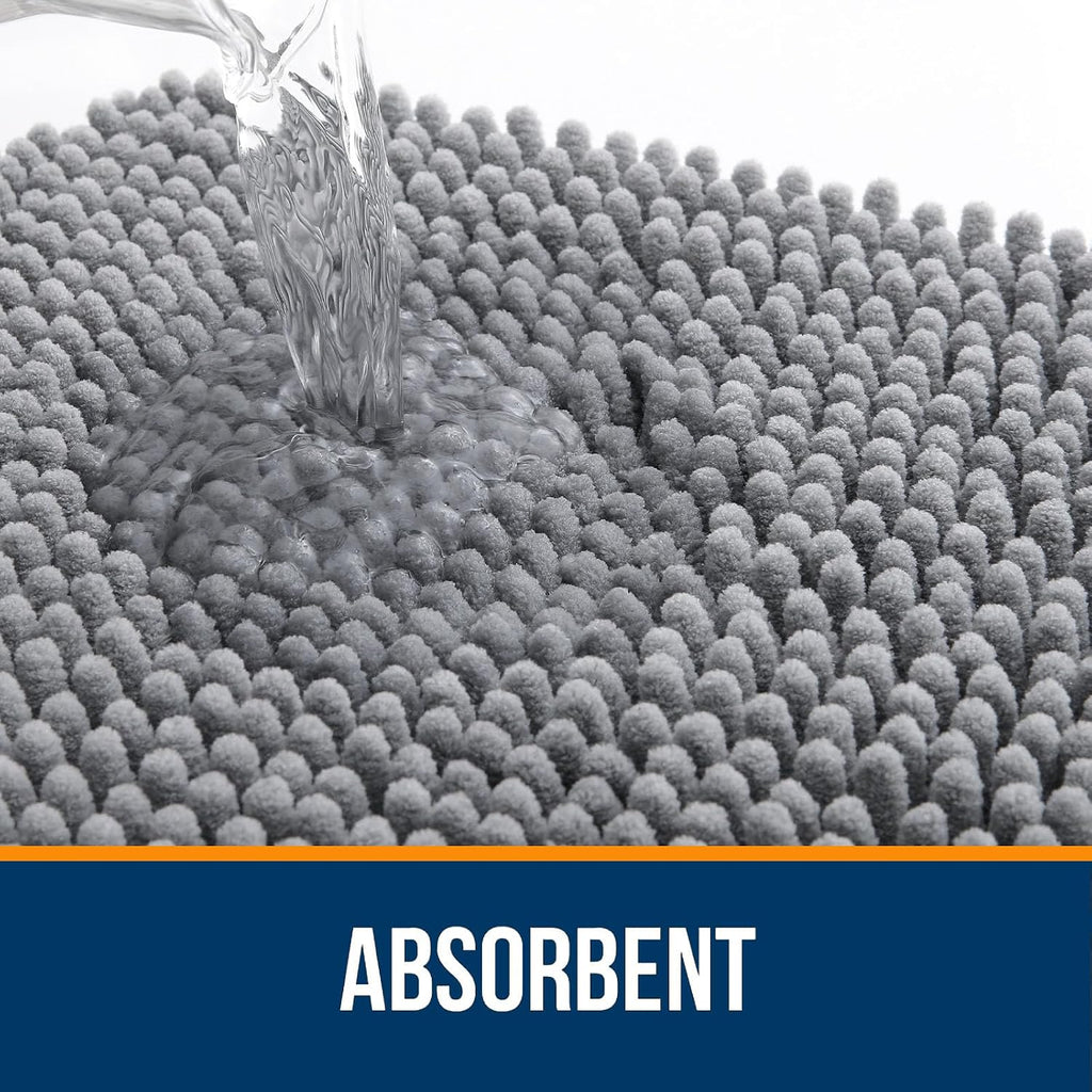 Extra Soft Absorbent Chenille Bath Rugs