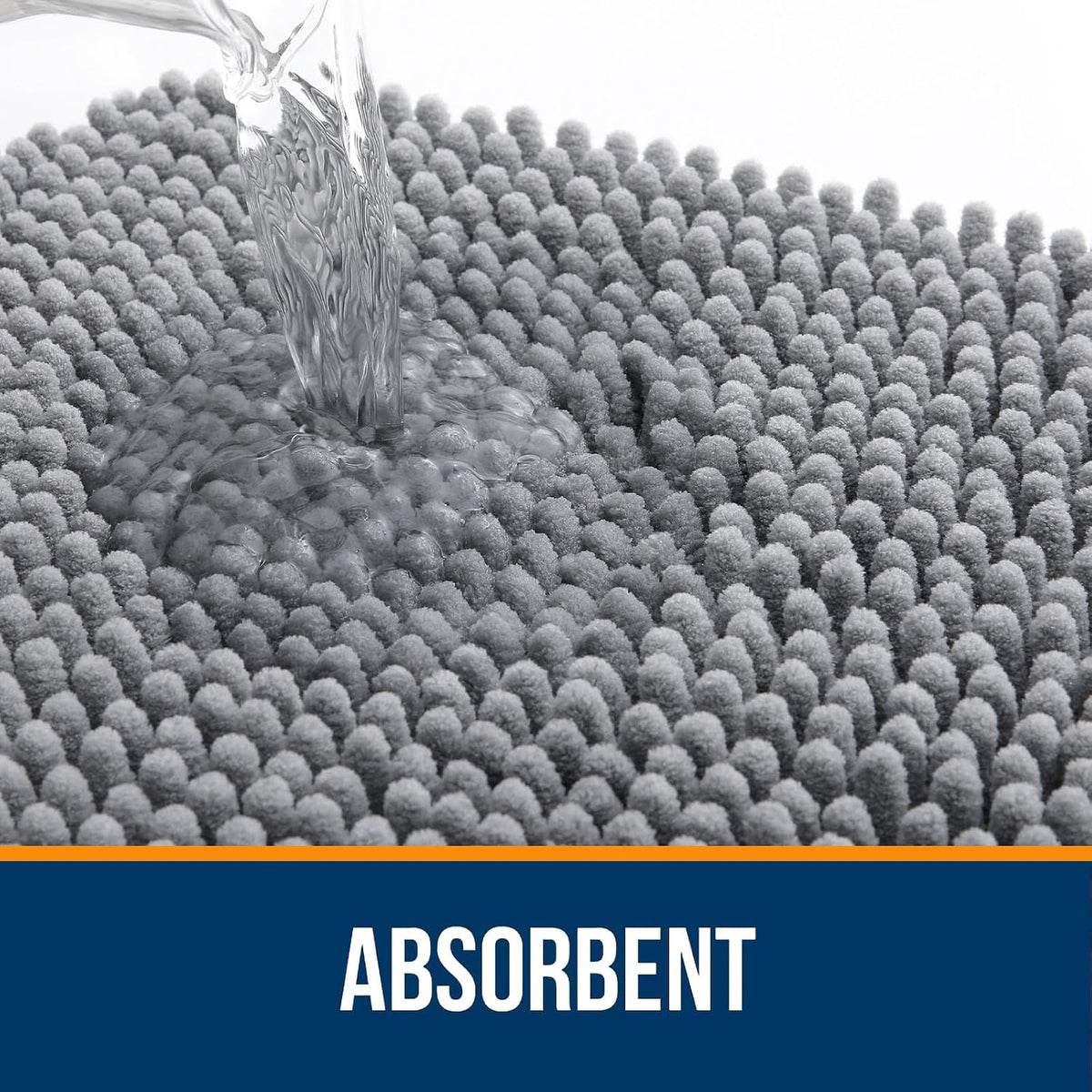 Extra Soft Absorbent Chenille Bath Rugs