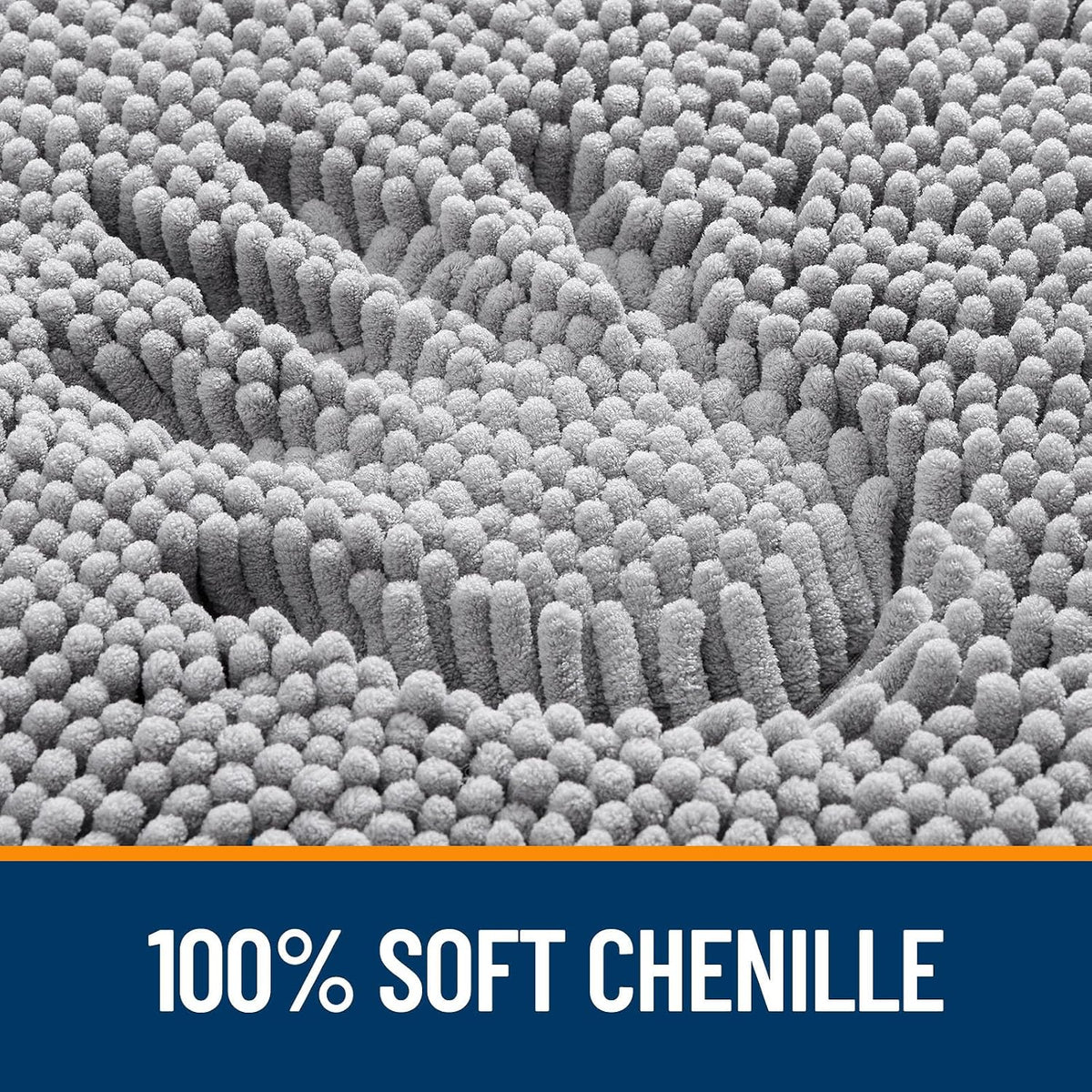 Extra Soft Absorbent Chenille Bath Rugs