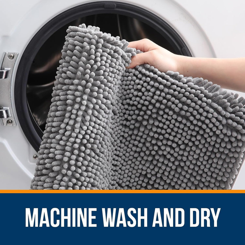 Extra Soft Absorbent Chenille Bath Rugs