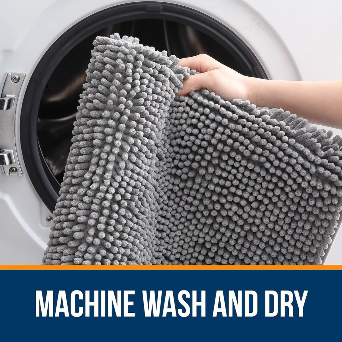 Extra Soft Absorbent Chenille Bath Rugs